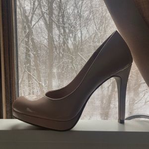 Nude pink heels